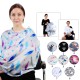 Multifunctional Breathable Nursing Breast Feeding Scarf Stroller Shade Cover Long Cotton Shawl Wraps