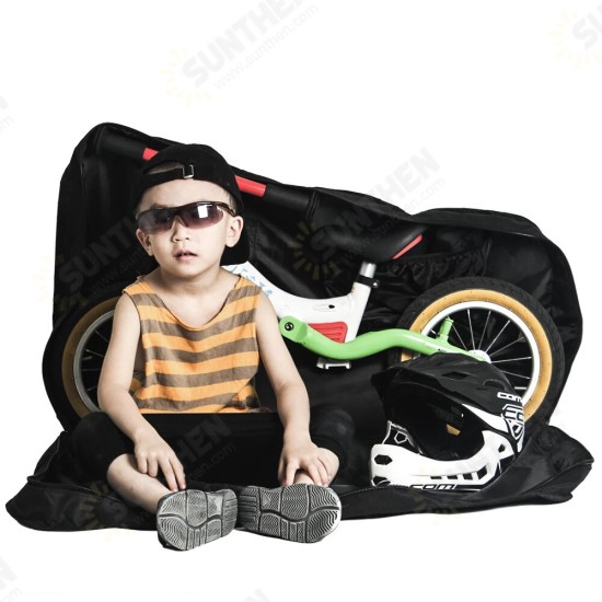 100L Large Capacity Storage Bag for 12 Inch Balance Bike Carry Bag Children Kids Training Running Bike Transport Bag Bicycle Cover