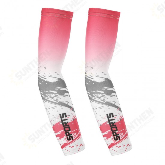 1PCS Ice Silk Cooling Arm Sleeves Cover Basketball Cycling Outdoor Sport UV Sun Protection Arm Sleeve