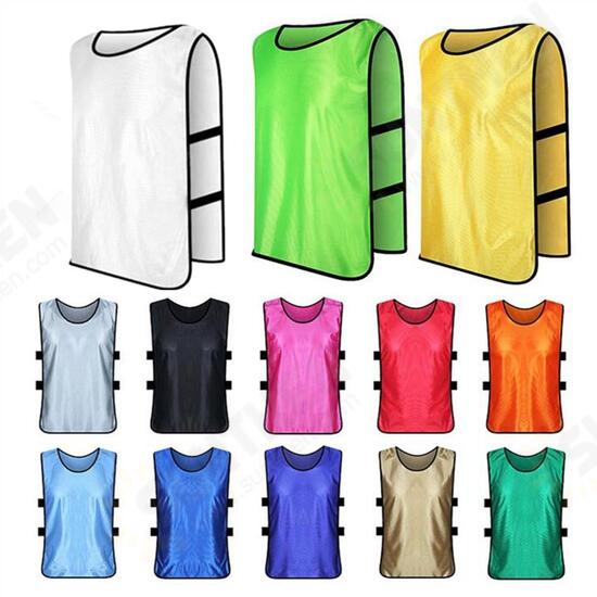 Team Training Scrimmage Soccer Football Pinnie Jersey Sport Vest Adult Child