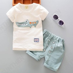 0-3 Years Old Boys Clothing Sets Cartoon T Shirts + Shorts Leisure Summer Toddler Kids Clothes 0-3 Years Old Boys Clothing Sets Cartoon T Shirts + Shorts Leisure Summer Toddler Kids Clothes