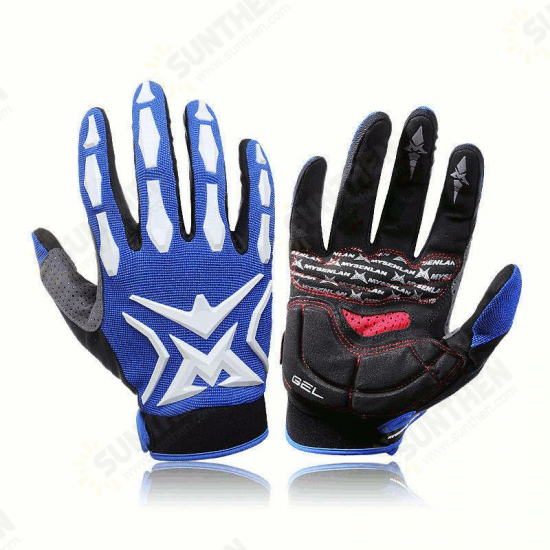 Outdoor Adult Kids Cycling Bike GEL Shockproof Sport Full Finger Ski Gloves