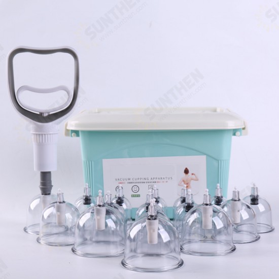 12/24/32pcs Medical Chinese Vacuum Cupping Body Massage Therapy Healthy Suction Cupping Massager