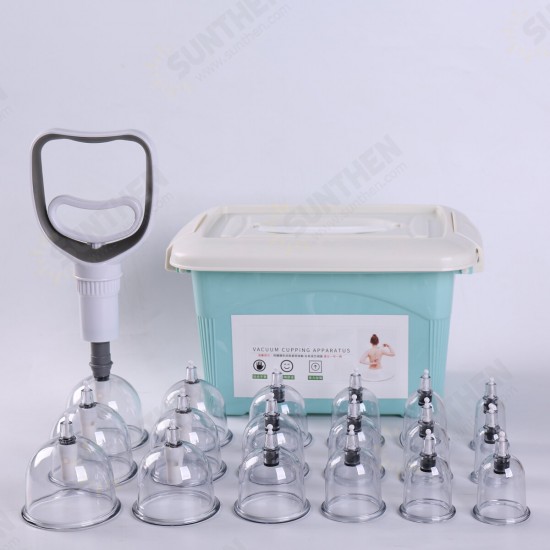 12/24/32pcs Medical Chinese Vacuum Cupping Body Massage Therapy Healthy Suction Cupping Massager