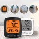 Large Screen Digital Indoor Outdoor Thermometer Hygrometer Temperature Humidity Table Alarm Clock