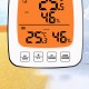 Large Screen Digital Indoor Outdoor Thermometer Hygrometer Temperature Humidity Table Alarm Clock