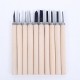 6/10/12PCS Craft Woodworking Carving Knife Set Non-Professional Wood Carving Knife Carving Wood Handle Set