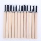 6/10/12PCS Craft Woodworking Carving Knife Set Non-Professional Wood Carving Knife Carving Wood Handle Set