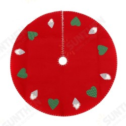 100cm Red Christmas Tree Skirt Carpet Party Gift Decor Pad Ornaments Round Mat 100cm Red Christmas Tree Skirt Carpet Party Gift Decor Pad Ornaments Round Mat