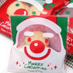 100pcs Christmas Biscuit Candy Gift Cookie Sweet Present Bag 100pcs Christmas Biscuit Candy Gift Cookie Sweet Present Bag