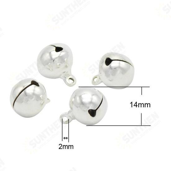 10pcs 14mm Jingle Bells Hanging Christmas Tree Ornaments DIY Crafts Accessories Christmas Decoration