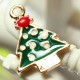 11 Mixed Gold Christmas Gifts Charms Tree Deer Snowflake Pendant Decorations