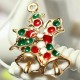 11 Mixed Gold Christmas Gifts Charms Tree Deer Snowflake Pendant Decorations