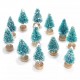 12 Pcs Mini Christmas Tree Sisal Silk Cedar Decor Small Christmas Tree Gold Silver Blue Green White Mini Christmas Tree