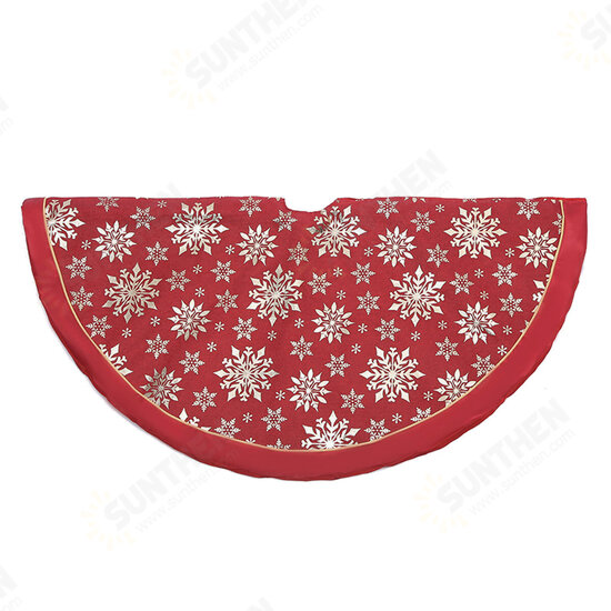 120cm Stitched Santa Christmas Snowflake Skir Tree Skirt for Home New Year 2020 Christmas Fancy Decoration