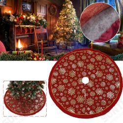 120cm Stitched Santa Christmas Snowflake Skir Tree Skirt for Home New Year 2020 Christmas Fancy Decoration 120cm Stitched Santa Christmas Snowflake Skir Tree Skirt for Home New Year 2020 Christmas Fancy Decoration