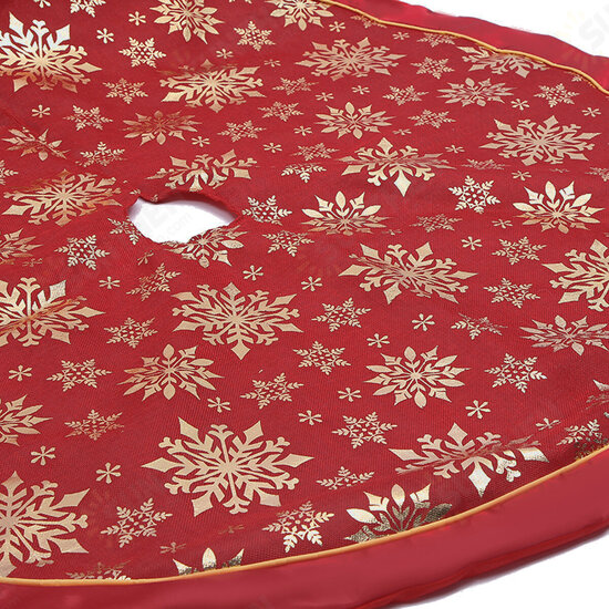 120cm Stitched Santa Christmas Snowflake Skir Tree Skirt for Home New Year 2020 Christmas Fancy Decoration