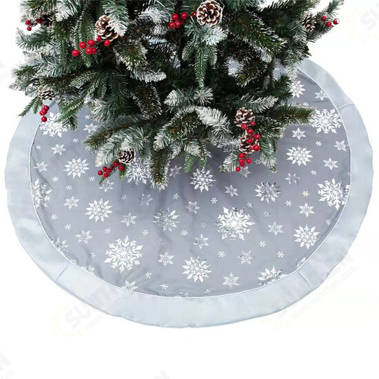 120cm Stitched Santa Christmas Snowflake Skir Tree Skirt for Home New Year 2020 Christmas Fancy Decoration