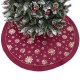 120cm Stitched Santa Christmas Snowflake Skir Tree Skirt for Home New Year 2020 Christmas Fancy Decoration