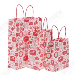 12pcs/lot Christmas Kraft Paper Bag Santa Gift Bag Candy Bag Christmas Party Sup 12pcs/lot Christmas Kraft Paper Bag Santa Gift Bag Candy Bag Christmas Party Sup
