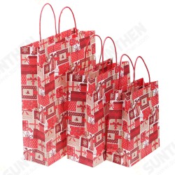 12pcs/lot Christmas Kraft Paper Bag Santa Gift Bag Candy Bag Christmas Party Sup 12pcs/lot Christmas Kraft Paper Bag Santa Gift Bag Candy Bag Christmas Party Sup