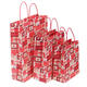 12pcs/lot Christmas Kraft Paper Bag Santa Gift Bag Candy Bag Christmas Party Sup