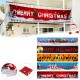 200*36cm Christmas Banner Decoration Polyester Cloth Christmas Halloween Ornaments for Outside Happy New Year