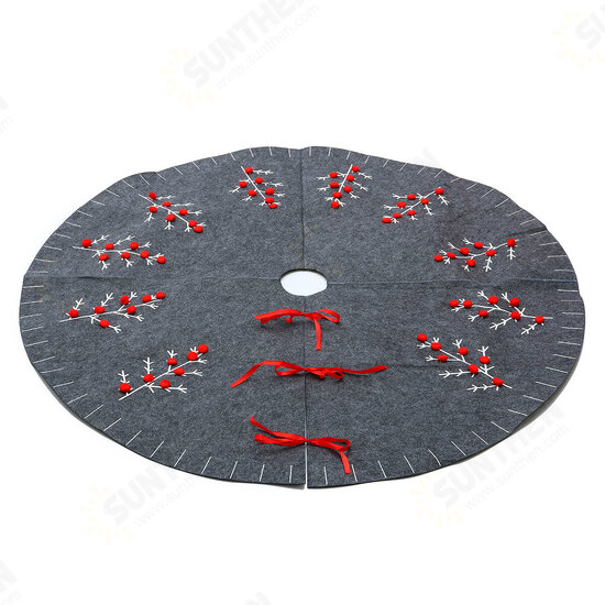 2020 Christmas Decor 120cm New Year Xmas Tree Carpet Foot Cover Christmas Tree Skirt Aprons for Home Decoration