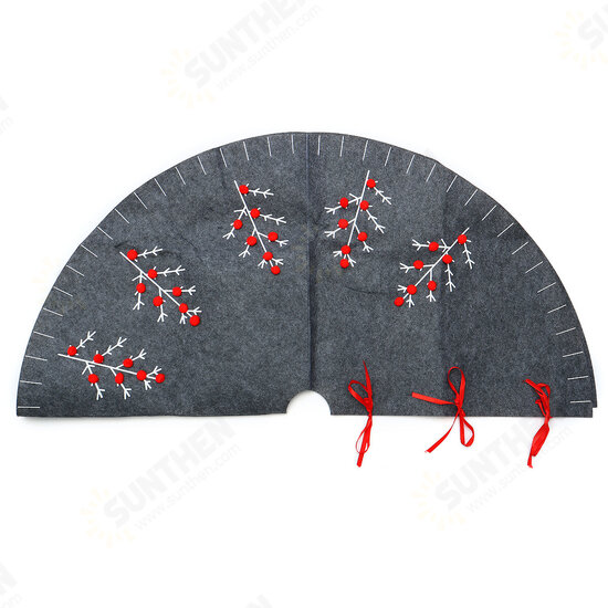 2020 Christmas Decor 120cm New Year Xmas Tree Carpet Foot Cover Christmas Tree Skirt Aprons for Home Decoration