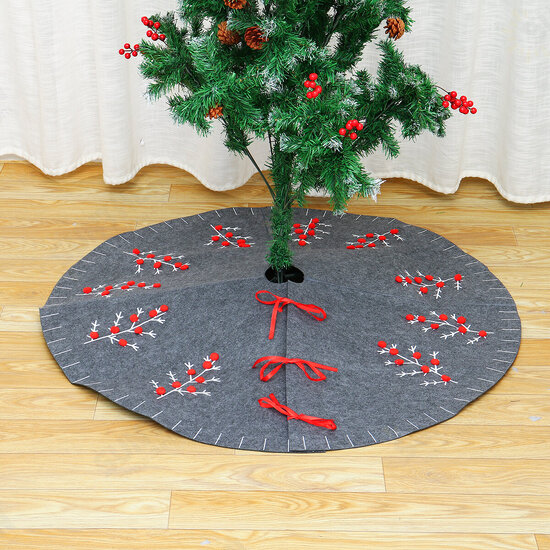 2020 Christmas Decor 120cm New Year Xmas Tree Carpet Foot Cover Christmas Tree Skirt Aprons for Home Decoration