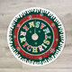 2020 Christmas Decor 87cm Christmas Tree Skirt Mat Edge Border Round Mat Carpet for Home Living Room Decoration