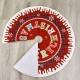 2020 Christmas Decor 87cm Christmas Tree Skirt Mat Edge Border Round Mat Carpet for Home Living Room Decoration