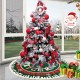 2020 Christmas Decor 87cm Christmas Tree Skirt Mat Edge Border Round Mat Carpet for Home Living Room Decoration