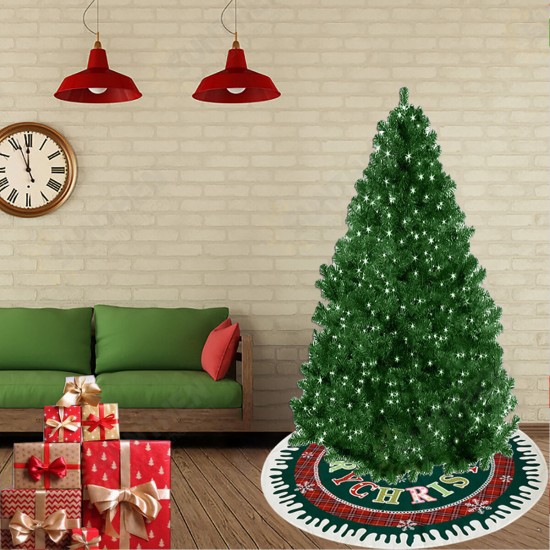 2020 Christmas Decor 87cm Christmas Tree Skirt Mat Edge Border Round Mat Carpet for Home Living Room Decoration