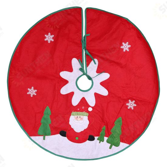 2020 Christmas Decor Santa Claus Christmas Tree Skirt Aprons New Year Xmas Tree Carpet Foot Cover for Home Decoration