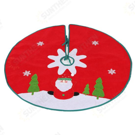 2020 Christmas Decor Santa Claus Christmas Tree Skirt Aprons New Year Xmas Tree Carpet Foot Cover for Home Decoration