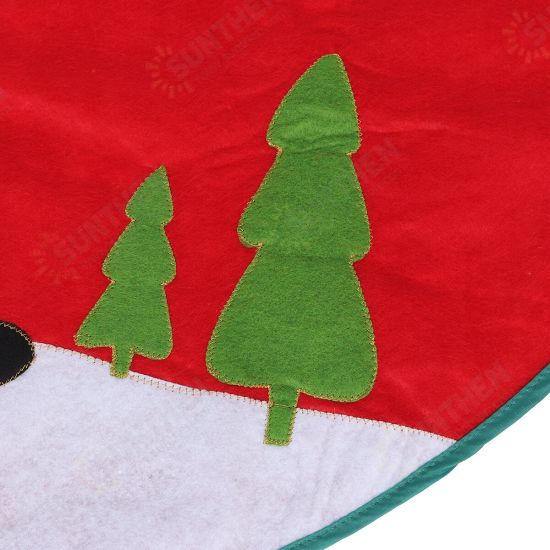 2020 Christmas Decor Santa Claus Christmas Tree Skirt Aprons New Year Xmas Tree Carpet Foot Cover for Home Decoration