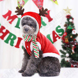 2020 Christmas Pet Clothes for Dogs Cats Costume Santa Claus Puppy Cat Clothes Winter Warm Dog Jacket Coats for Pet Hoodies Clothing 2020 Christmas Pet Clothes for Dogs Cats Costume Santa Claus Puppy Cat Clothes Winter Warm Dog Jacket Coats for Pet Hoodies Clothing