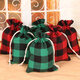 24 Days Christmas Cotton Hanging Advent Calendars Countdown Drawstring Gift Bags Candy Biscuit Pouches Present Gift Wrap