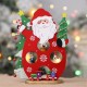 24*17CM Christmas Santa Claus Snowman Holiday Desktop Wooden Craft Decorations