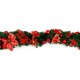 2.7M Christmas Garland Party Atificial Rattan Bow Home Wall Ornament Decorations