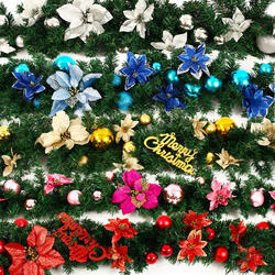 2.7M Christmas Garland Party Atificial Rattan Bow Home Wall Ornament Decorations 2.7M Christmas Garland Party Atificial Rattan Bow Home Wall Ornament Decorations