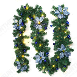2.7m Christmas Garland Colorful Fireplaces Stairs LED Decorated Garlands Decor 2.7m Christmas Garland Colorful Fireplaces Stairs LED Decorated Garlands Decor
