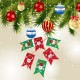 2M Christmas Decorations Hanging Flag Pennant Scene Ornaments