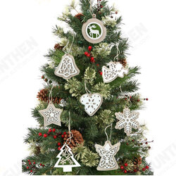 2Pcs Natural Wood Christmas Tree Pendants Hanging Ornaments Crafts Gifts Xmas New Year Party Decor Home Decoration 2Pcs Natural Wood Christmas Tree Pendants Hanging Ornaments Crafts Gifts Xmas New Year Party Decor Home Decoration