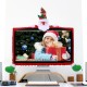 3 Style Christmas Computer Laptop LCD Screen Monitor Decor Cover Suit 19-27inch