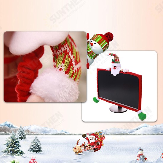 3 Style Christmas Computer Laptop LCD Screen Monitor Decor Cover Suit 19-27inch