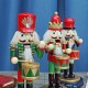 32CM Wooden Guard Nutcracker Soldier Toy Music Box Christmas Decorations Xmas Gift