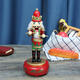 32CM Wooden Guard Nutcracker Soldier Toy Music Box Christmas Decorations Xmas Gift