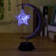 3D Battery Star Night Light Glass LED Home Party Wishing Lamp for Christmas